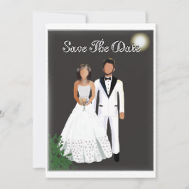 Reserva La Fecha Minimalista Elegante Negro y Blanco Salven La Fech