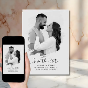 Reserva La Fecha Minimalista Neutral Save the Date Modern Simple