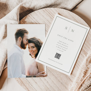 Reserva La Fecha Mínimo y Moda Boda de código de devolución de fo
