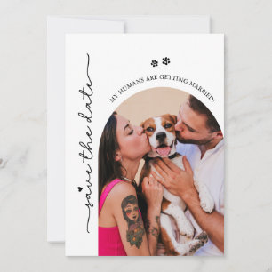 Reserva La Fecha Mis humanos se van a casar Foto de perro Boda