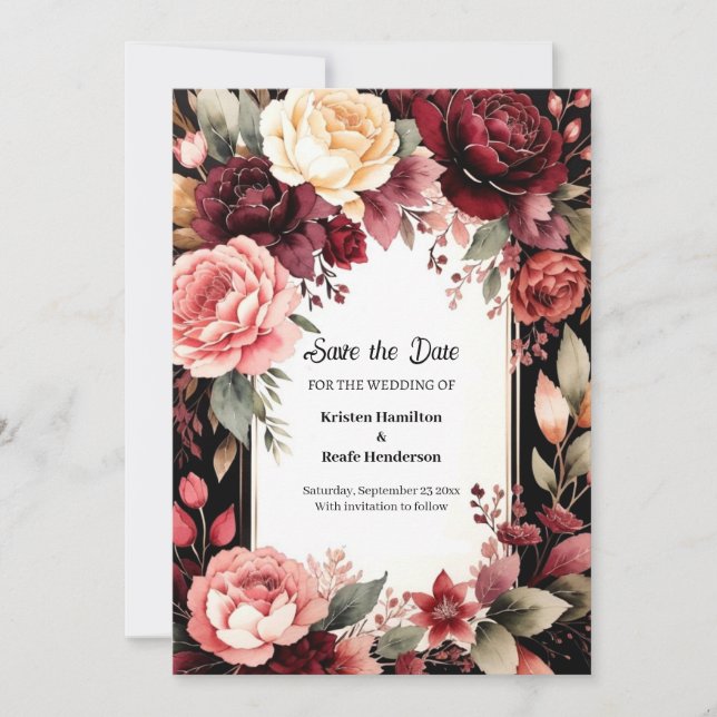 Reserva La Fecha Moda Belleza Borgoña (Anverso)