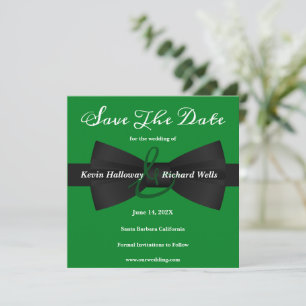 Reserva La Fecha Moda Black Tie Gay Wedding Save The Date