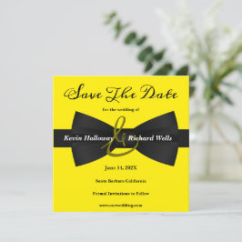 Reserva La Fecha Moda Black Tie Gay Wedding Save The Date