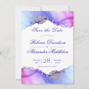 Reserva La Fecha Moda Boda Ametista Púrpura
