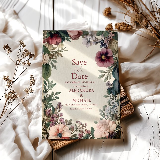 Reserva La Fecha Moda Boda Real Floral de Victoria (Subido por el creador)