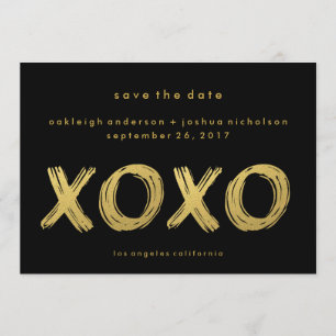 Reserva La Fecha Moda Gold Black Foto de XOXO Guardar la fecha