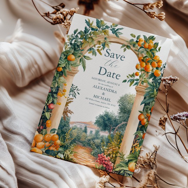 Reserva La Fecha Moda Lemon Boda de verano mediterráneo (Subido por el creador)