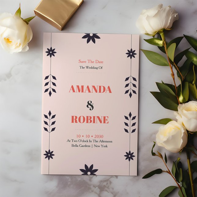 Reserva La Fecha Moda minimalista Estética Elegante (Subido por el creador)