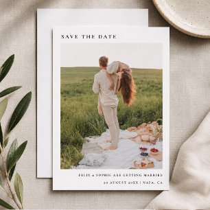 Reserva La Fecha Moda Minimalista Moderno Boda de fotografía simp