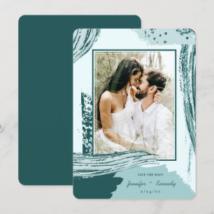 Reserva La Fecha Moda Peacock Resumen Pincel Pincel de pintura