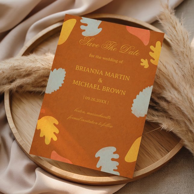 Reserva La Fecha Modern Abstract Autumn Warm Elegant (Subido por el creador)