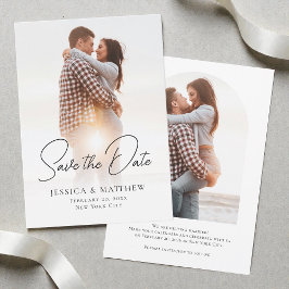 Reserva La Fecha Modern Black and White Minimalist Wedding 2 Photo