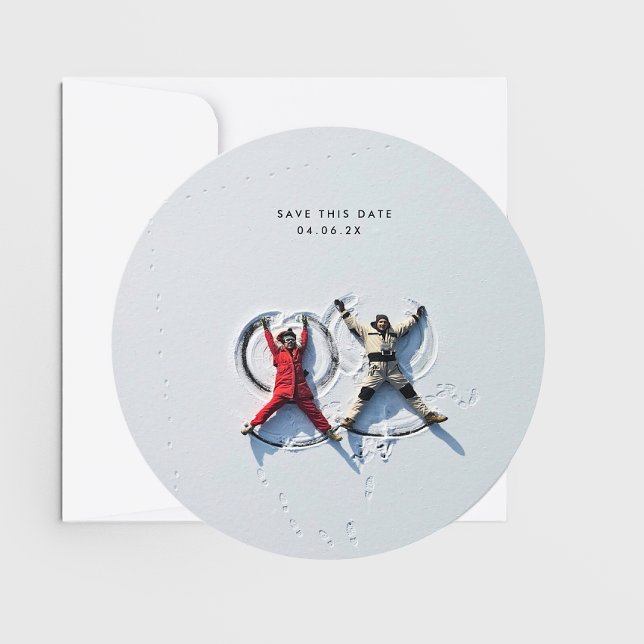 Reserva La Fecha MoDeRN Boda simple de redondeo de fotos MINIMALIST (Subido por el creador)