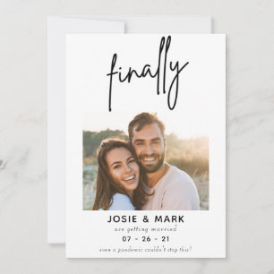 Reserva La Fecha modern classy script finally photo save the date