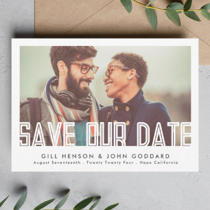 Reserva La Fecha Modern Editable Bold Text Photo