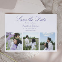 Modern Elegant 3 Photo Boda