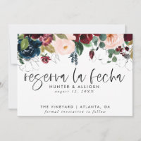 Reserva La Fecha Modern FloralInvitación