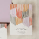 Reserva La Fecha Modern Fringe Wedding Invitation<br><div class="desc">This modern fringe design gives a playful nod to fiesta or the chicest soirée of them all! The colors are vibrant,  playful,  and inviting with the right amount of sophistication. Customize the color on the backside in the Customize Further option.</div>