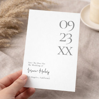 Reserva La Fecha Modern Minimal Typography Wedding Save the Date