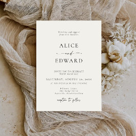 Reserva La Fecha Modern Minimalist Elegant Wedding Invitations