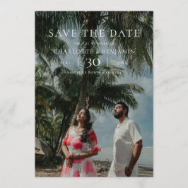Reserva La Fecha Modern Minimalist Photo Wedding Save the Date