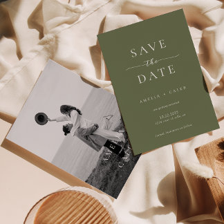 Reserva La Fecha Modern Minimalist Photo Wedding Save the Date