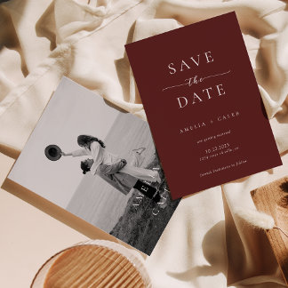 Reserva La Fecha Modern Minimalist Photo Wedding Save the Date