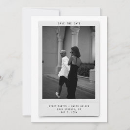 Reserva La Fecha Modern Minimalist Polaroid Photo Save the Date