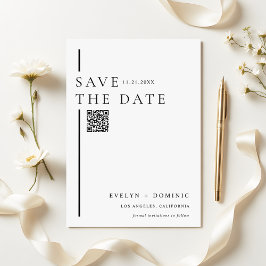 Reserva La Fecha Modern Minimalist QR Code Wedding Website
