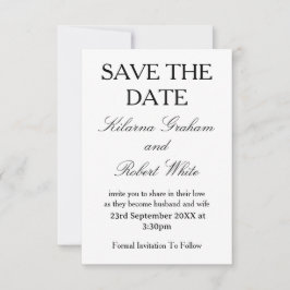 Reserva La Fecha Modern Personalised Photo Wedding Save the Date