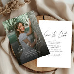 Reserva La Fecha Modern Photo High School Graduation<br><div class="desc">Announce your graduate’s milestone with this Modern Photo High School Graduation Save the Date. Featuring a clean, contemporary layout and stylish typography, this design highlights a favorite senior photo while sharing the important celebration date with family and friends. Perfect for high school graduation parties, senior celebrations, and Class of 2026...</div>