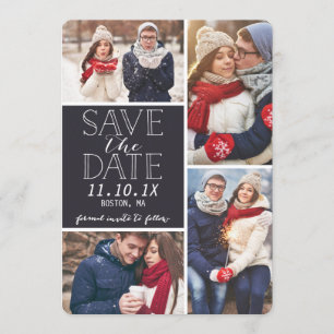 Reserva La Fecha Modern Save The Date 4-Collage de fotos