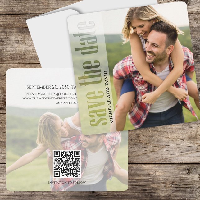 Reserva La Fecha Modern Save the Date Photo Personalizado (Subido por el creador)