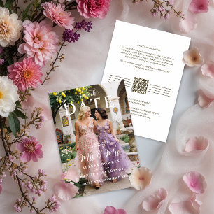Reserva La Fecha Modern Stylish Editorial MRS & MRS Photo Wedding