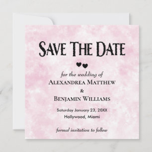 Reserva La Fecha Moderna acuarela rosa Elegante Boda personalizada