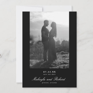 Reserva La Fecha Moderna foto de Boda Minimalista salva la fecha