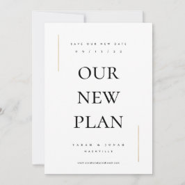 Reserva La Fecha Moderna mínima no foto cambiar la fecha