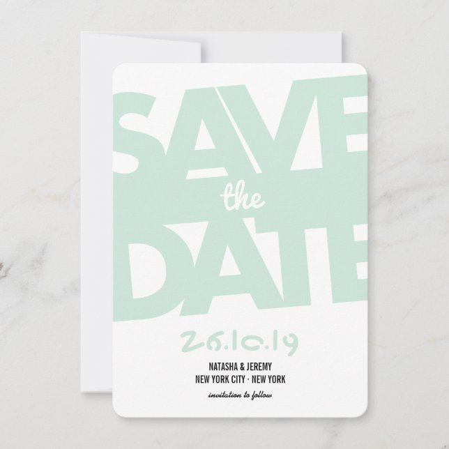 Reserva La Fecha Moderna Tipografía Negrita Fotografía Elegante Gua (Anverso)