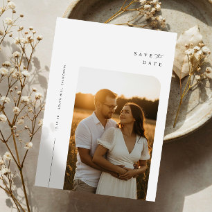 Reserva La Fecha Moderno Boda de fotografía elegante