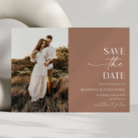 Moderno Boda elegante Minimalista Mocha Mousse