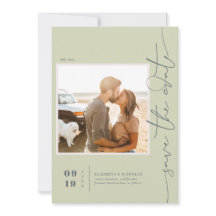 Moderno Boho Ocean Glass | Foto Guardar la fecha