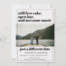 Moderno cambio pospuesto de foto de fecha