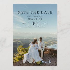 Reserva La Fecha Moderno Minimalista Foto Boda Guardar la Fecha