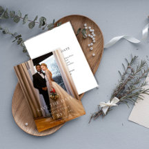 Moderno Minimalista Foto Boda Salva la Fecha