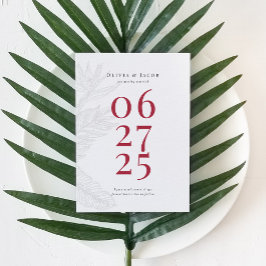 Reserva La Fecha Moderno Tropical Save the Date
