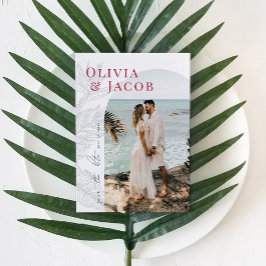 Reserva La Fecha Moderno Tropical Save the Date Card