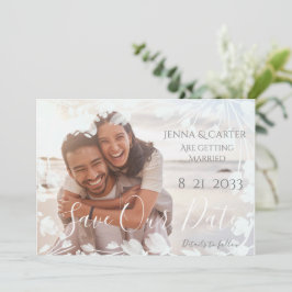 Reserva La Fecha Moderno y elegante superposición de fotos Minimali