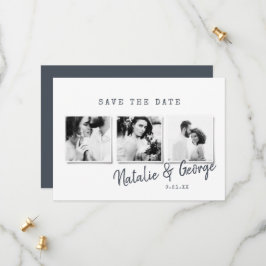 Reserva La Fecha Moderno y minimalista boda de fotos multidiseño
