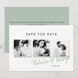 Reserva La Fecha Moderno y minimalista boda de fotos multidiseño