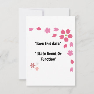 Reserva La Fecha "Momentos Florecientes - Personalizable